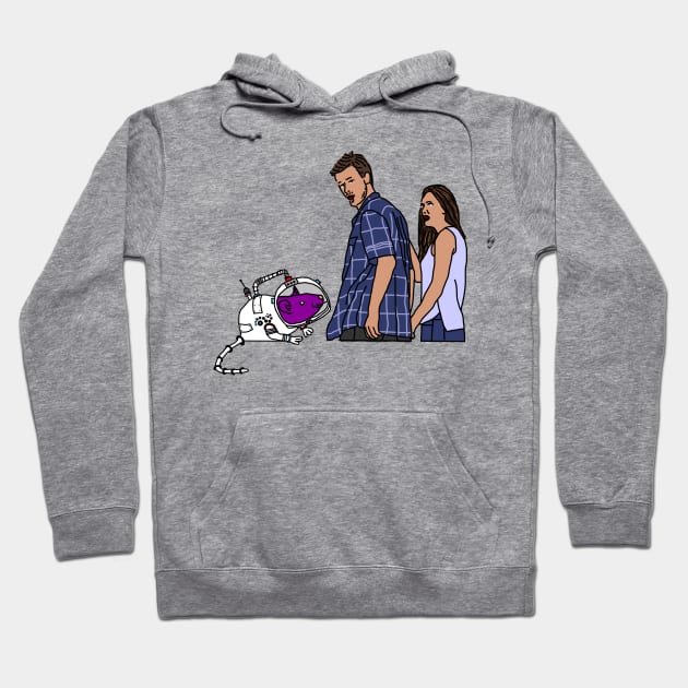 Distracted Boyfriend Space Rat Hoodie by ellenhenryart